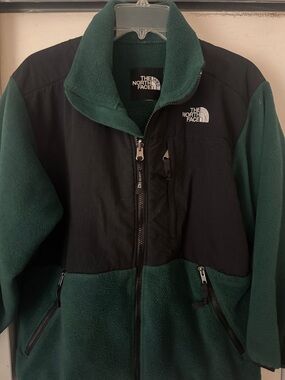 The North Face Green and Black Fleece Jacket
